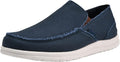 Mens Canvas Slip On Loafers Deck Shoes Lightweight Casual Walking