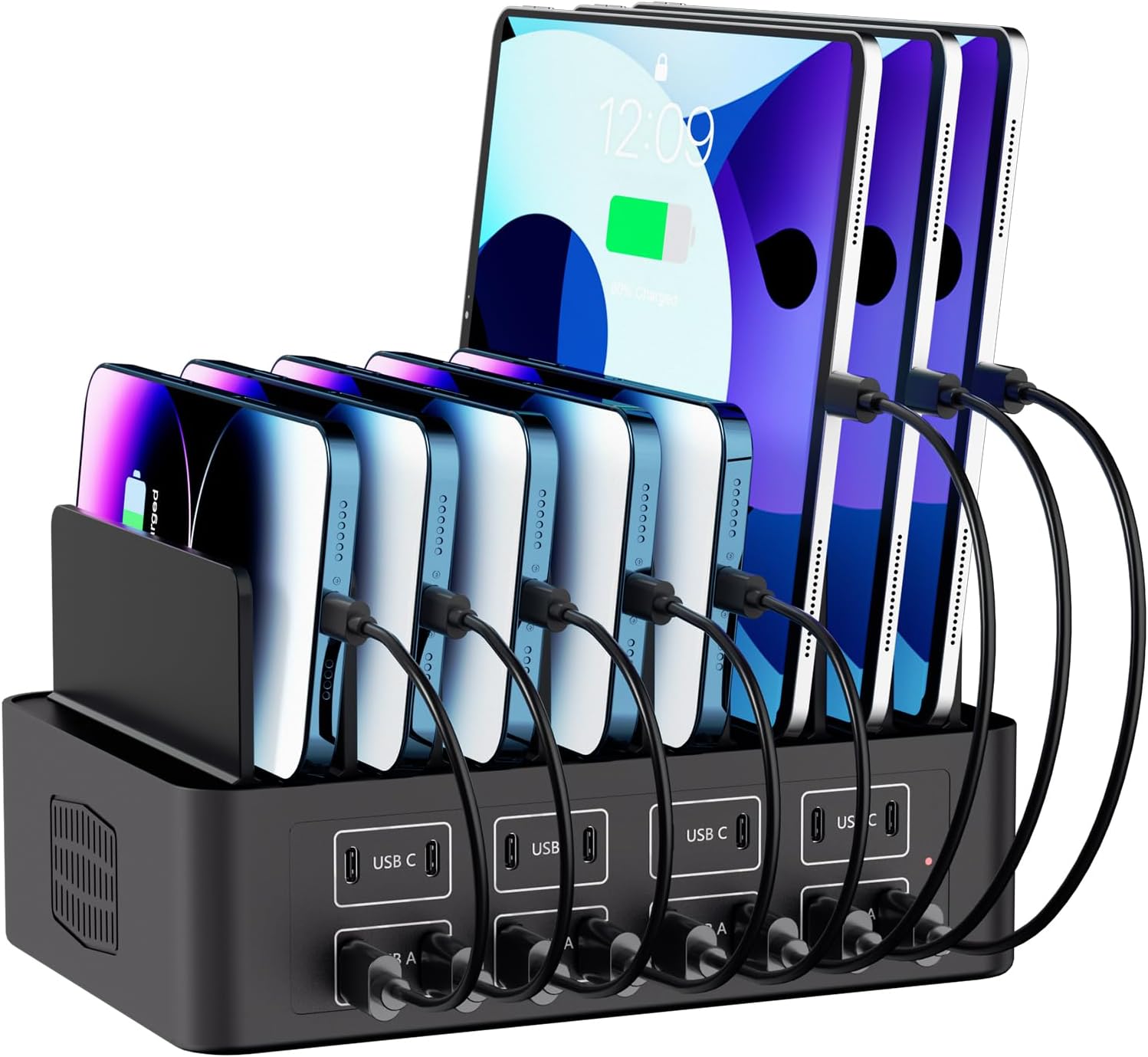 150W 16-Port USB C Fast Charging Station for Multiple Devices