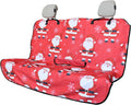 Back Seat Cover Santa Claus Pattern - Waterproof Rear Bench Protector