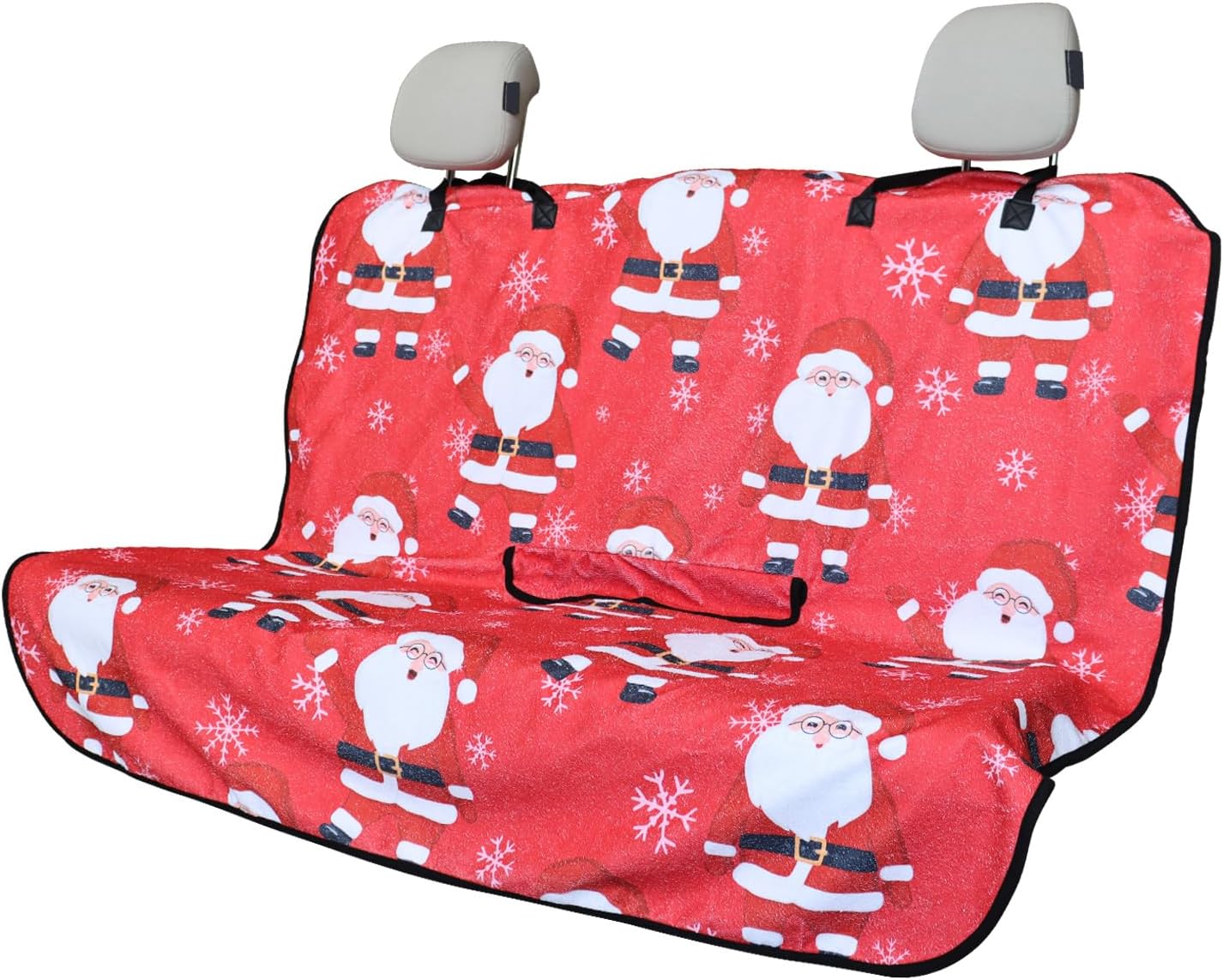 Waterproof Back Seat Cover for Car Trucks Van SUV - Santa Claus
