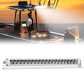 22 Inch LED Light Bar Single Row 100W - High Bright Marine Spot Flood