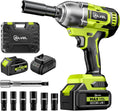 SILVEL Cordless Impact Wrench 650N.m 1/2 in - Powerful Brushless