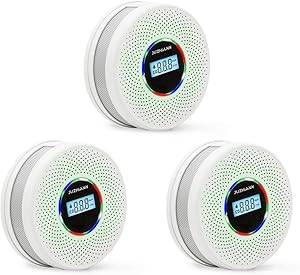 JuzhiAnn Upgraded Smoke and Carbon Monoxide Alarm Detector