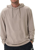 Mens Performance Hoodie Lightweight Long Sleeve Pullover - UPF