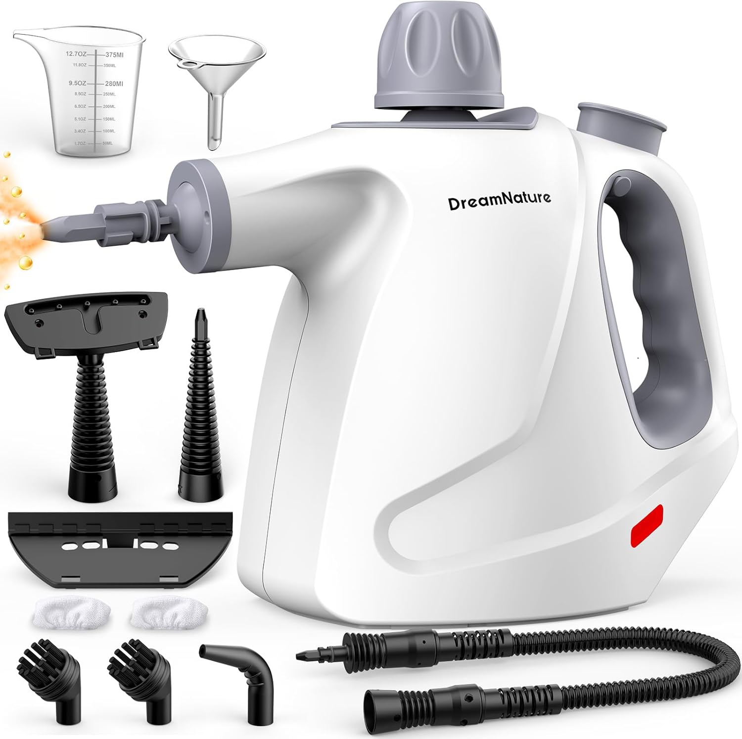 Multi-Surface Handheld Pressurized Steam Cleaner for Home Use