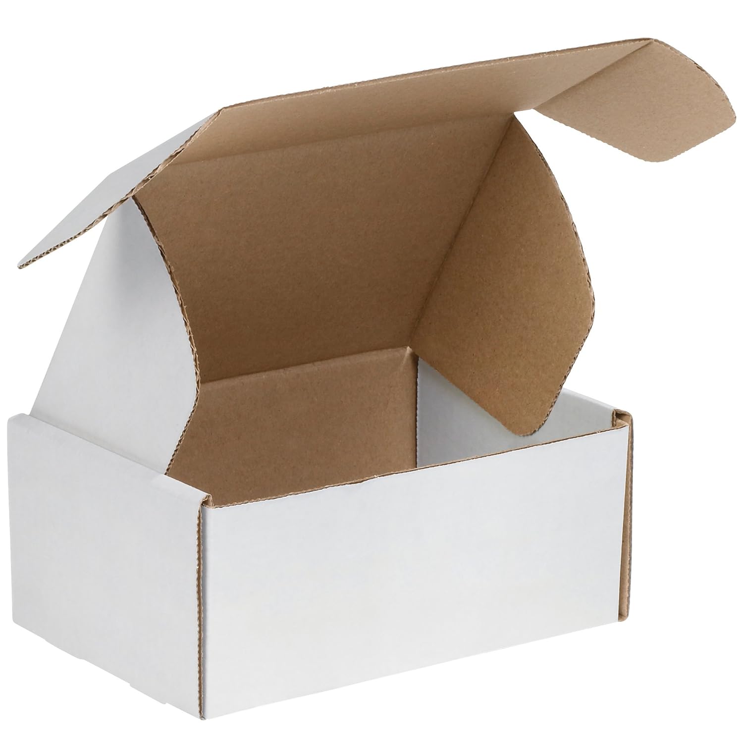 BOX USA BMFL964 White Corrugated Boxes for Document Storage