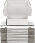 Small Shipping Boxes 9x6x3 in (25 Pack) - Sturdy White Mailer Boxes