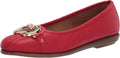 Aerosoles Womens Big Bet Ballet Flat - Cushioned Comfort & Gold Accent