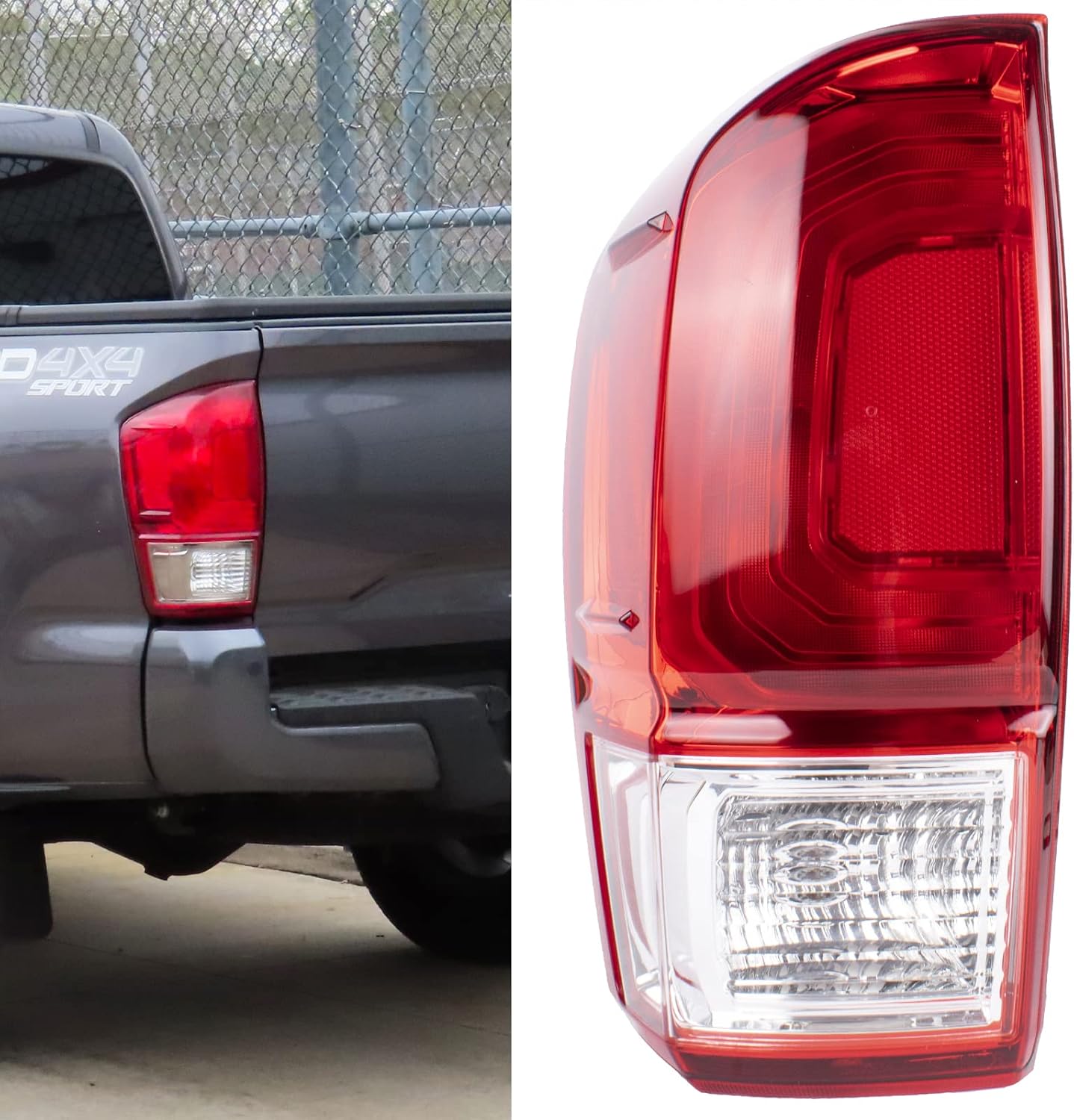 Boine Tail Light for 2016-2020 Toyota Tacoma Left Driver Side