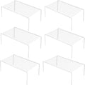 iPEGTOP Kitchen Cabinet Shelf Organizer Set of 6 for Storage