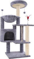 Cat Tree 42.5 in Tower with Condo and Scratching Posts - Compact Play