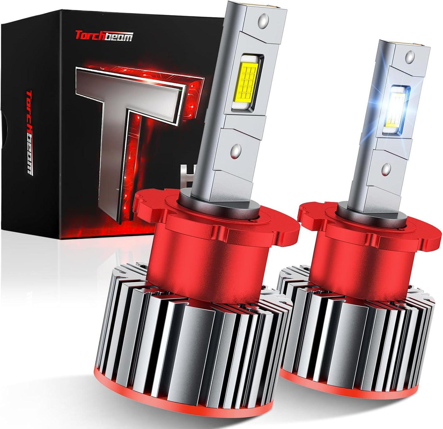 Torchbeam D2S D2R HID Bulbs: 8000K Ice Blue 22000LM Brightness