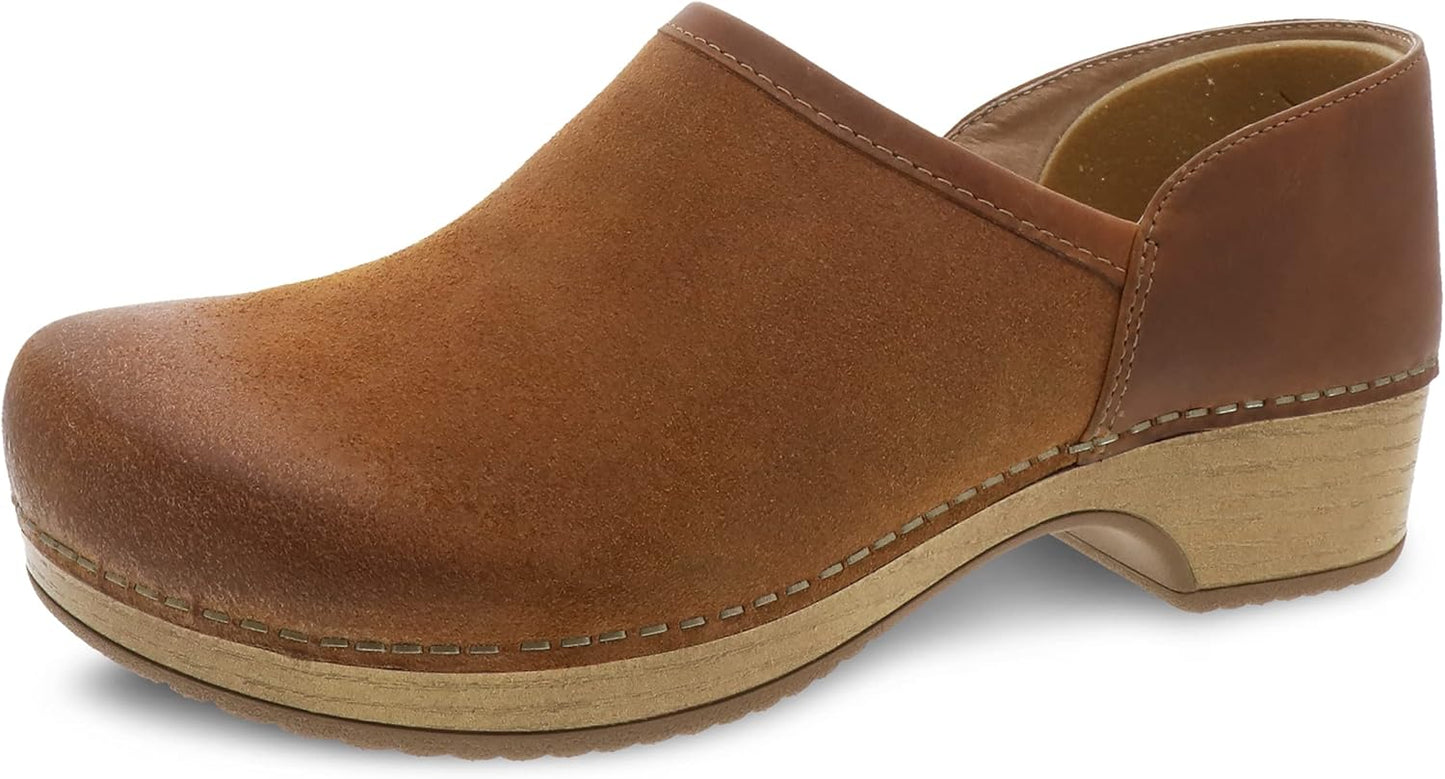 Dansko Brenna Slip On Clogs for Women with Memory Foam Comfort