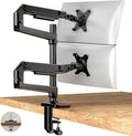 Dual Monitor Mount Holds up to 40in and 25 lbs - Fully Adjustable Arm
