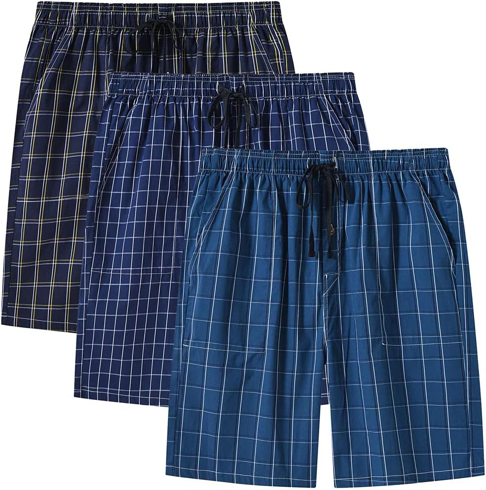MoFiz Men's Sleepwear Shorts for Comfort and Style in 3-Pack