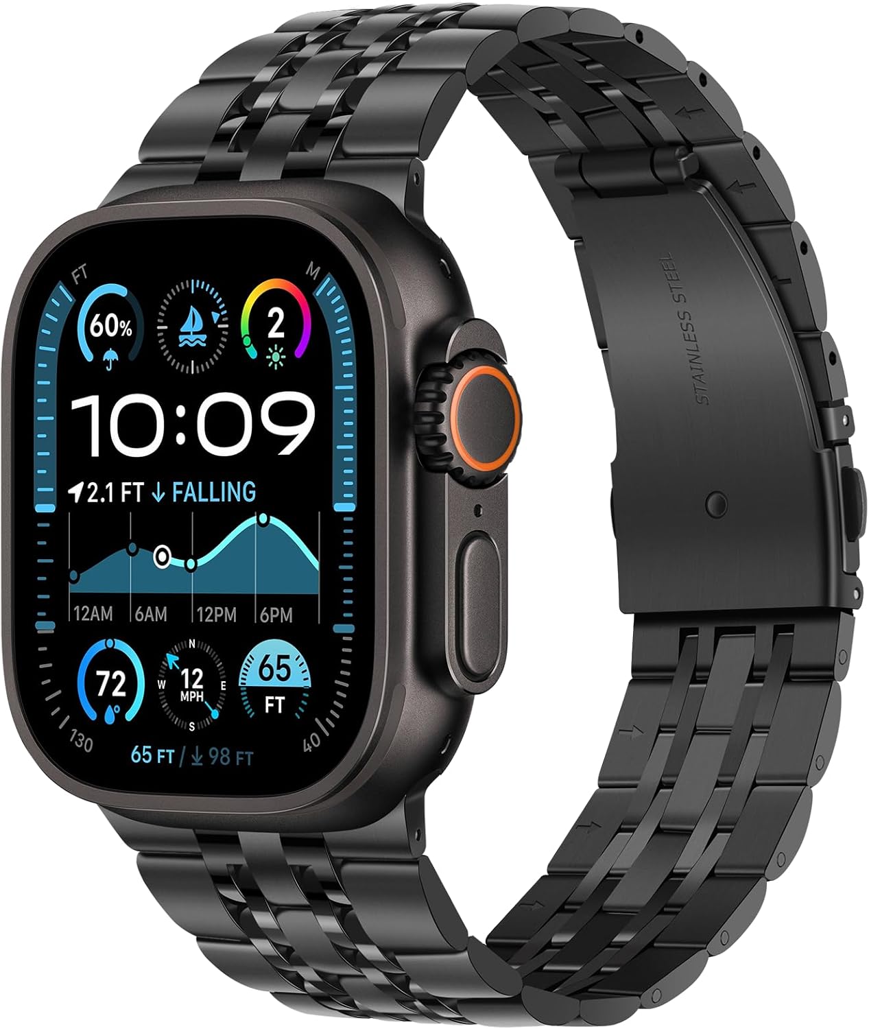 Stylish Stainless Steel Apple Watch Band