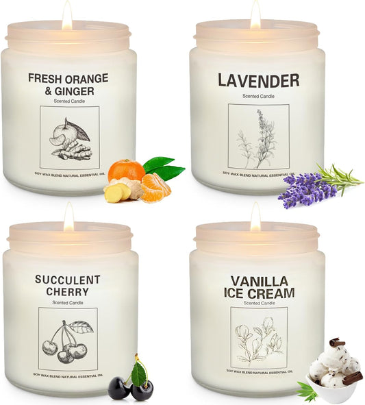 35-Hour Soy Wax Aromatherapy Set - Perfect Gift!