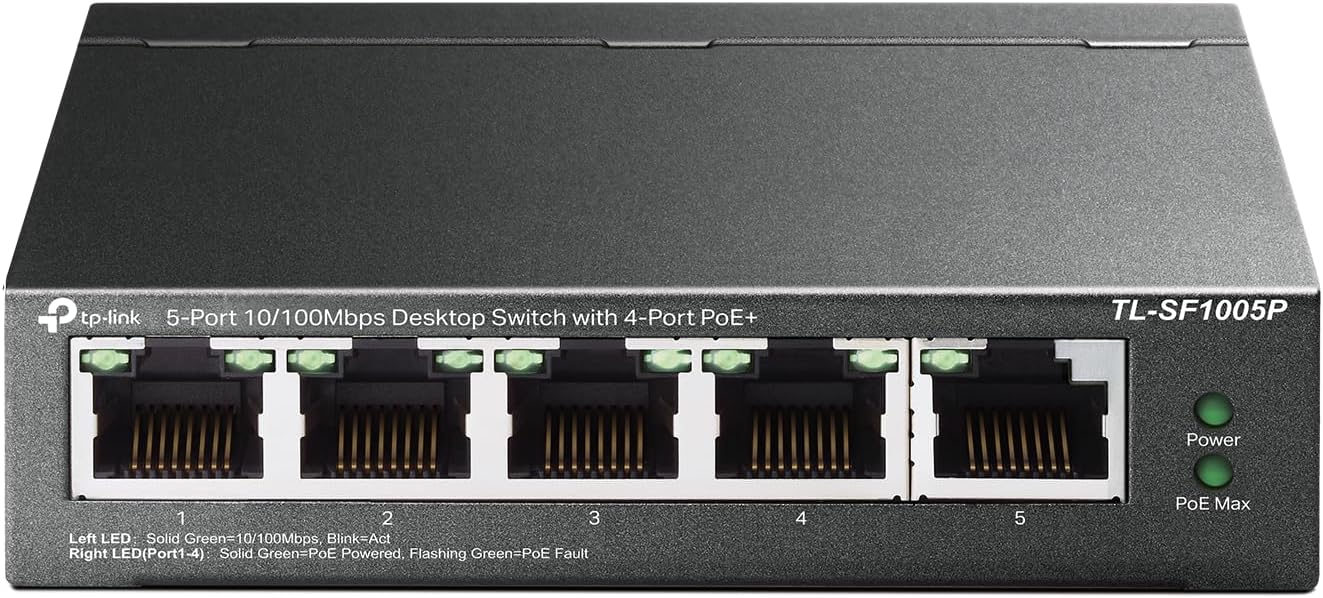TP-Link TL-SF1005P 5 Port Fast Ethernet PoE Switch Review
