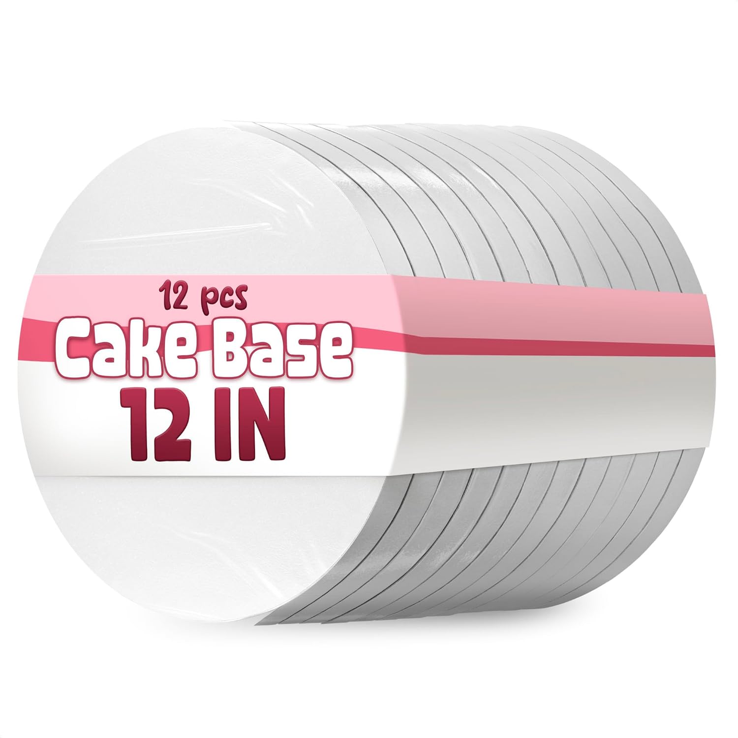 Set of 12 Round Cake Boards 12 inch for All Occasions