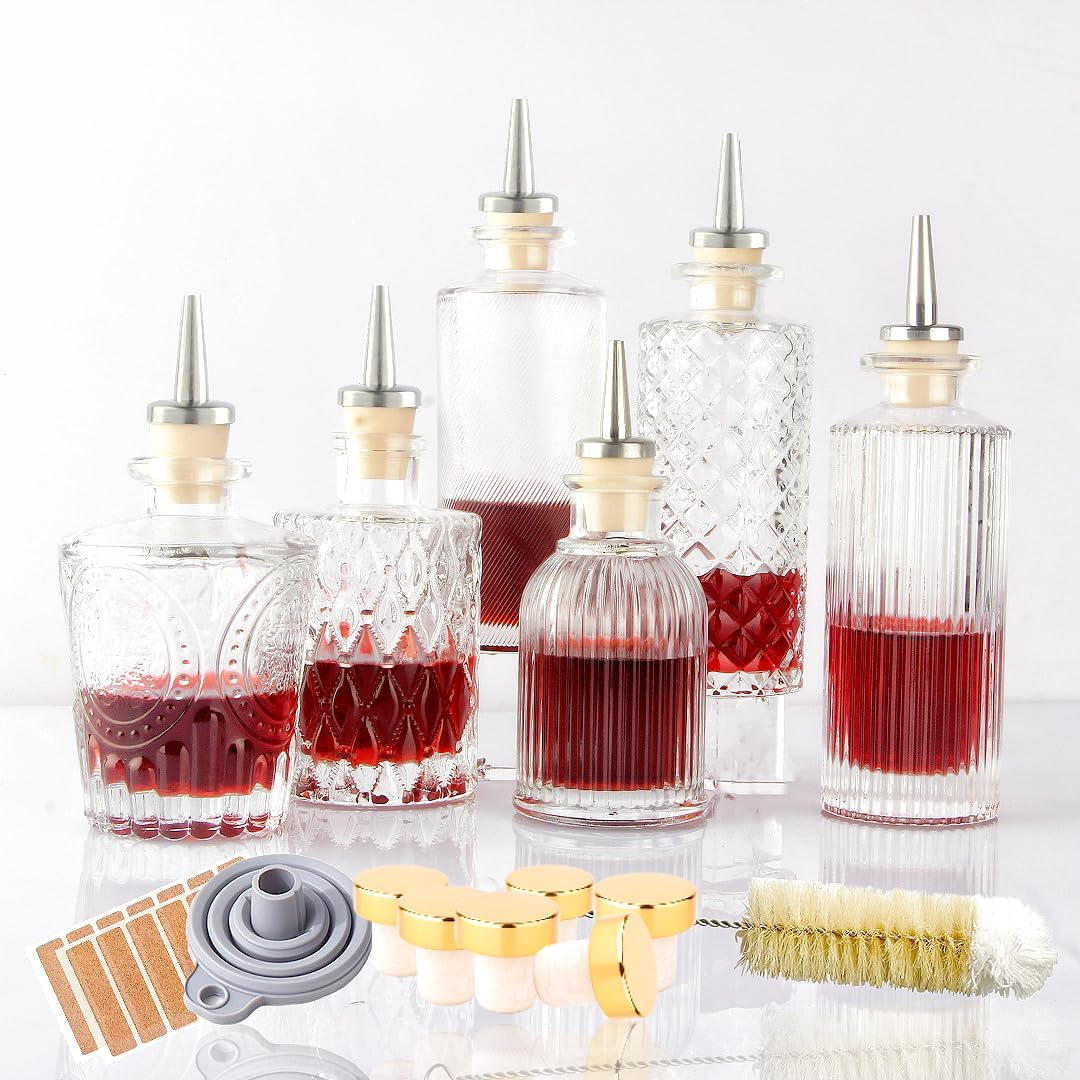 Stainless Steel Dasher Bottles Set - Perfect Pour Control! 