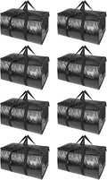 Oversized Moving Bags 8-Pack 24 Gallon Capacity - Black