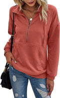 PRETTYGARDEN Womens Half Zip Pullover Sweatshirt - Comfortable