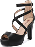 Women's IN4 Platform Strappy Chunky Heels - Bridal & Prom