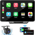 7 in HD Portable Carplay Wireless Touch Screen Double Din Car Stereo