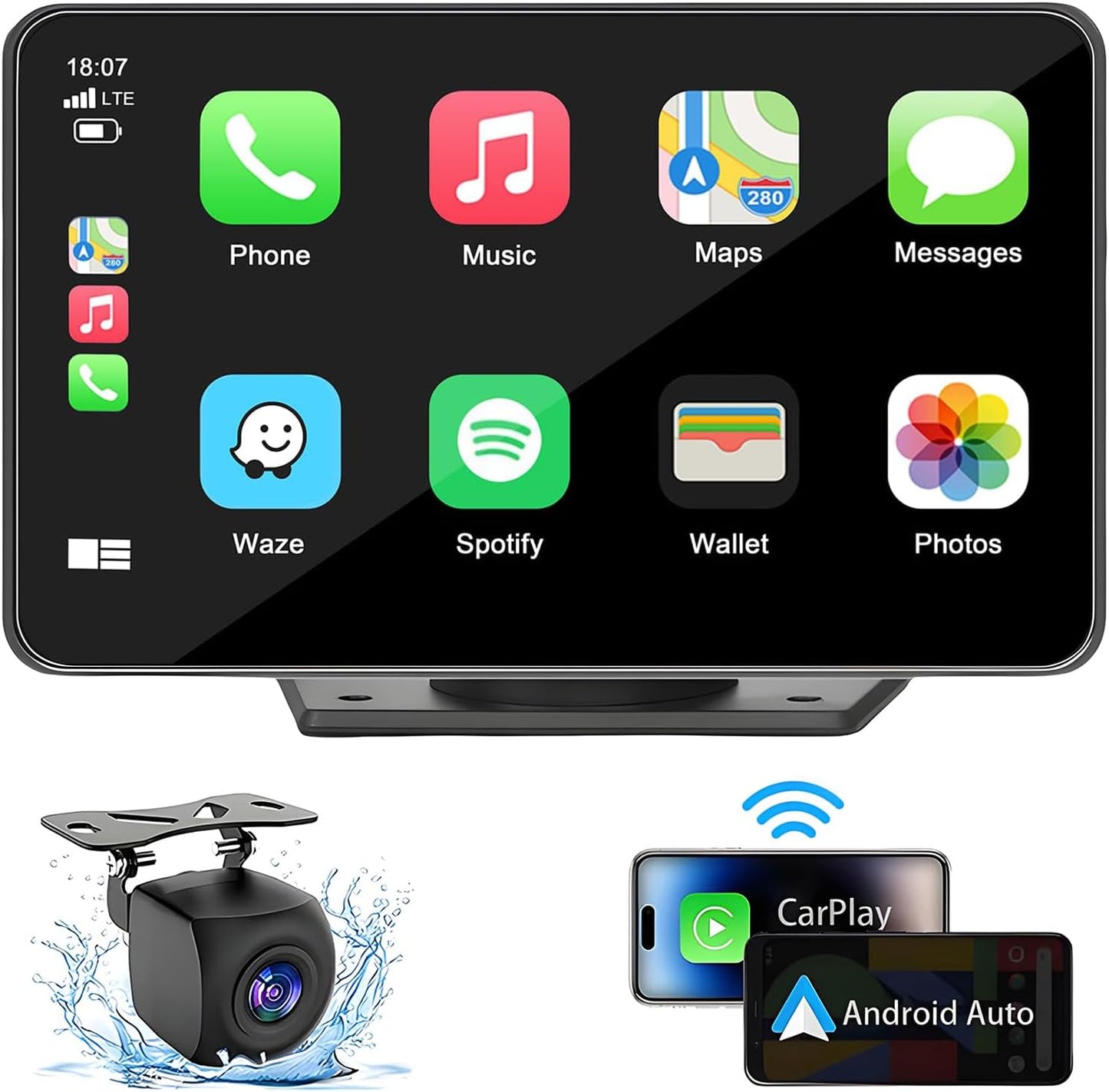 Capapro Wireless Carplay Stereo: HD Touchscreen, GPS, Voice Control!