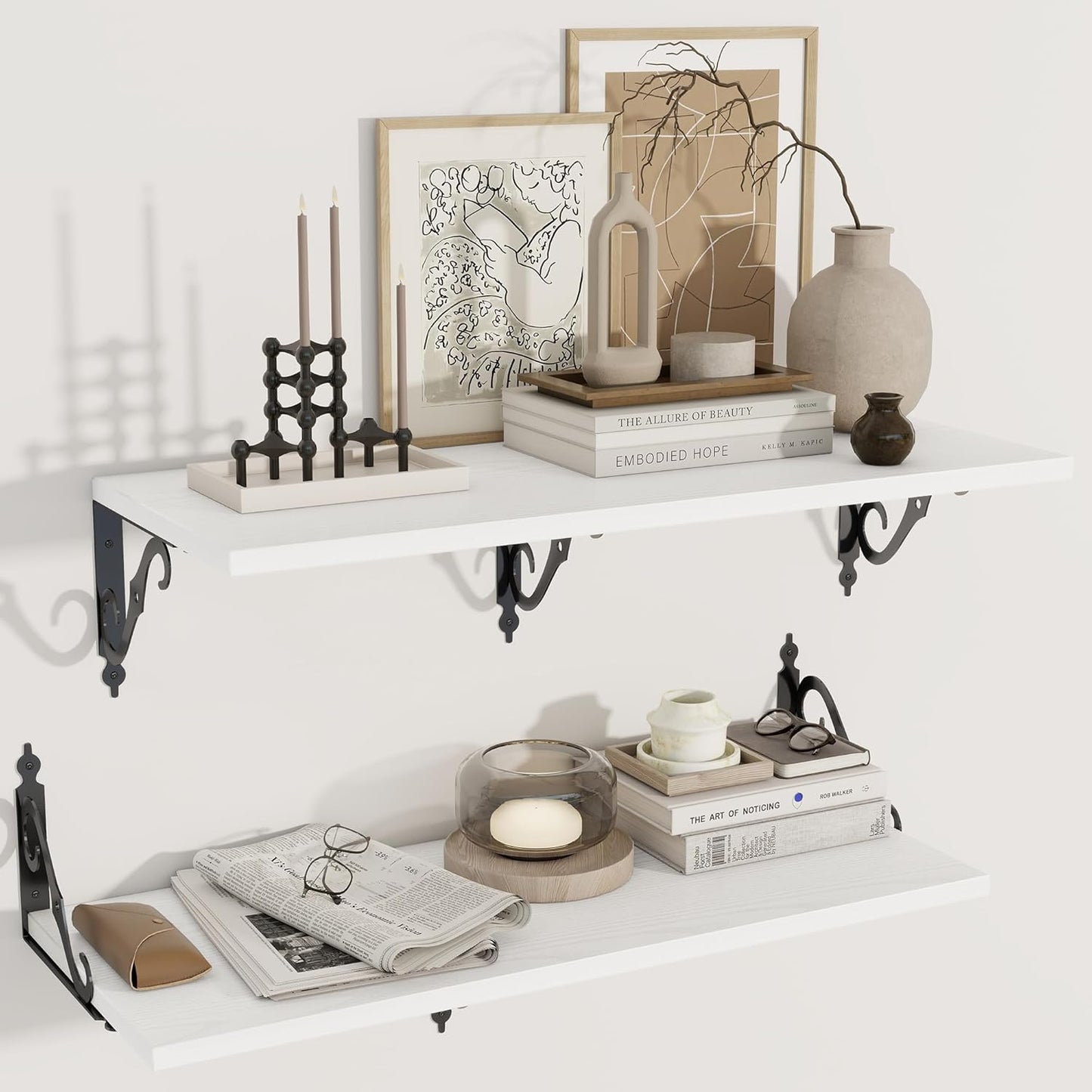 Dreamland Deep Floating Shelves Set of 2 for Stylish Storage