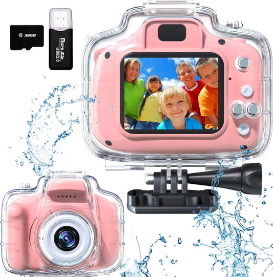 FKATEEN Kids Waterproof Camera - HD Video Fun!