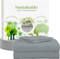 Twin Sheets Set Natural 100% Cotton Percale Twin Bed Sheet - Cooling