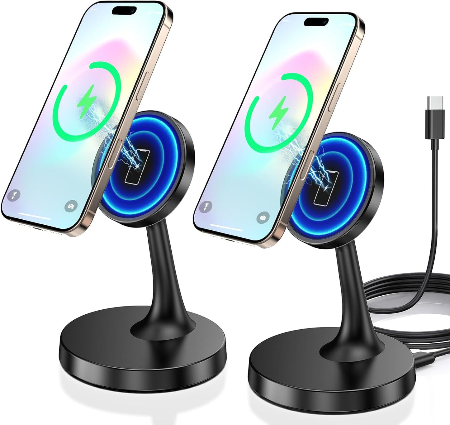 Magnetic Wireless Charger Stand for iPhone 16 Series Devices