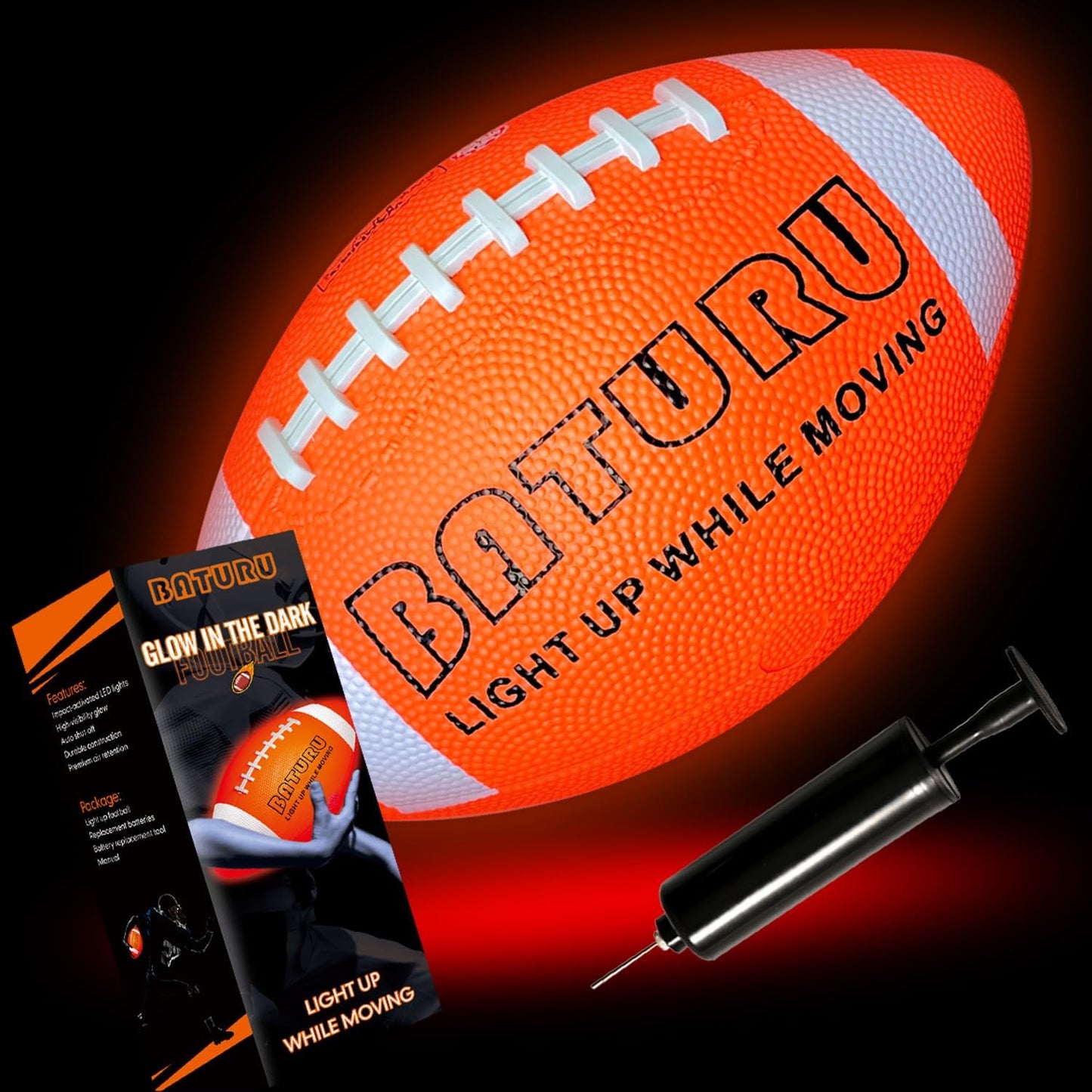 Light Up Junior Football - Glow in The Dark Fun!