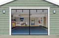 Garage Door Screen for 1 Car 10x7FT - Magnetic Mesh with Weighted
