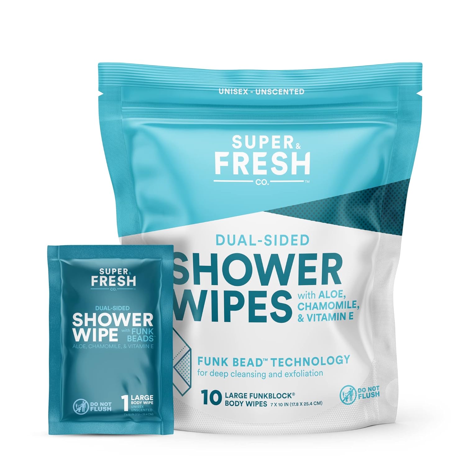 FunkBlock Shower Wipes - Hygiene on the Go