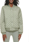 Levi's Women's Diamond Quilted Bomber Jacket With Front Pockets - Cozy