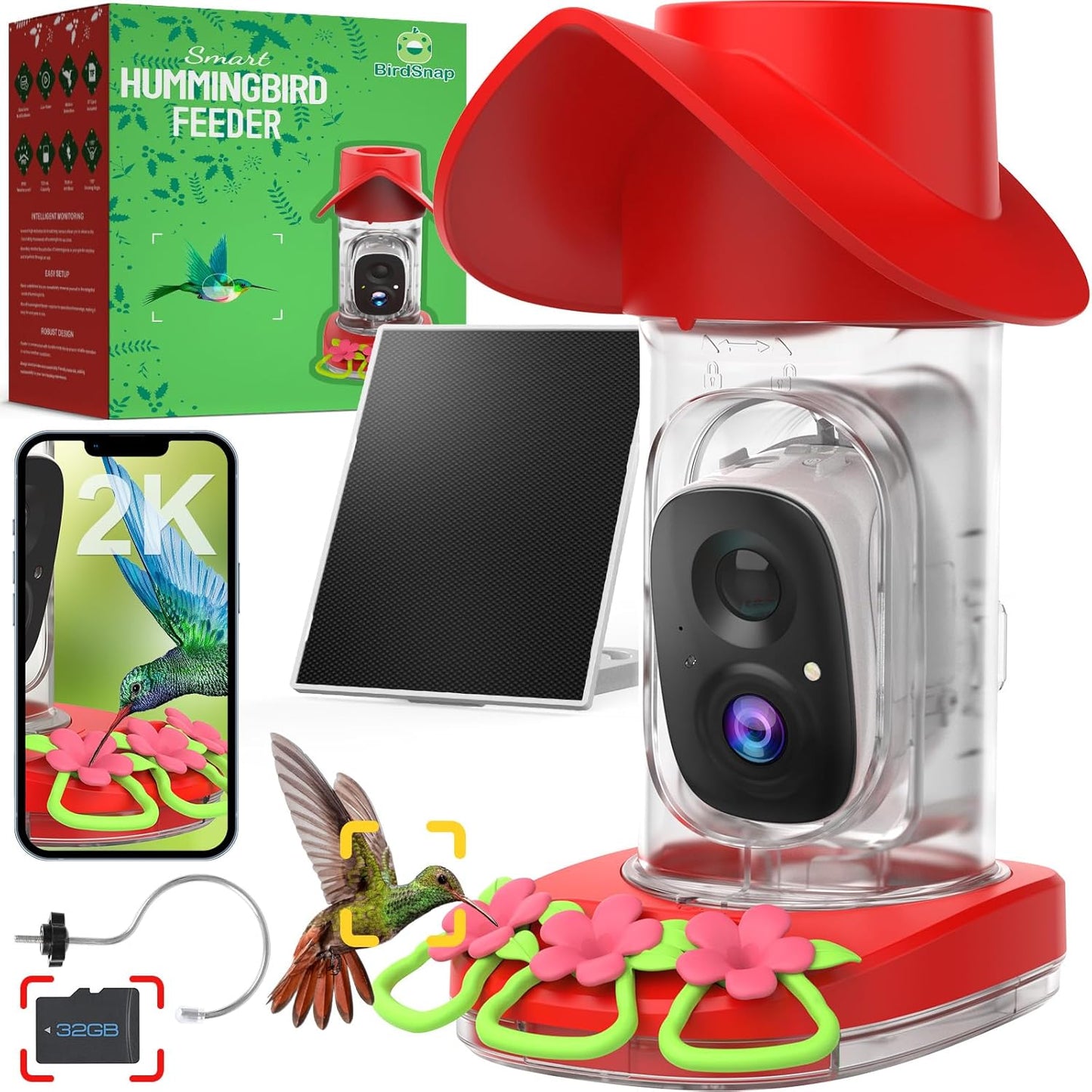 birdsnap Smart Hummingbird Feeder Camera