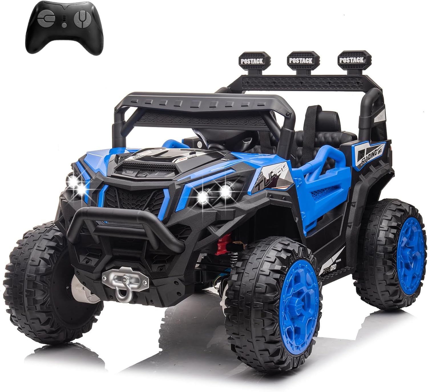 24V 4WD Electric Ride On Car in Blue