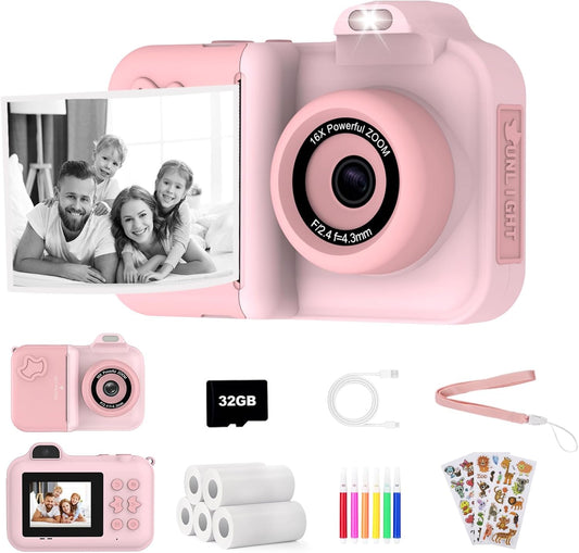 Instant Print Kids Camera - Perfect Gifts for Girls!