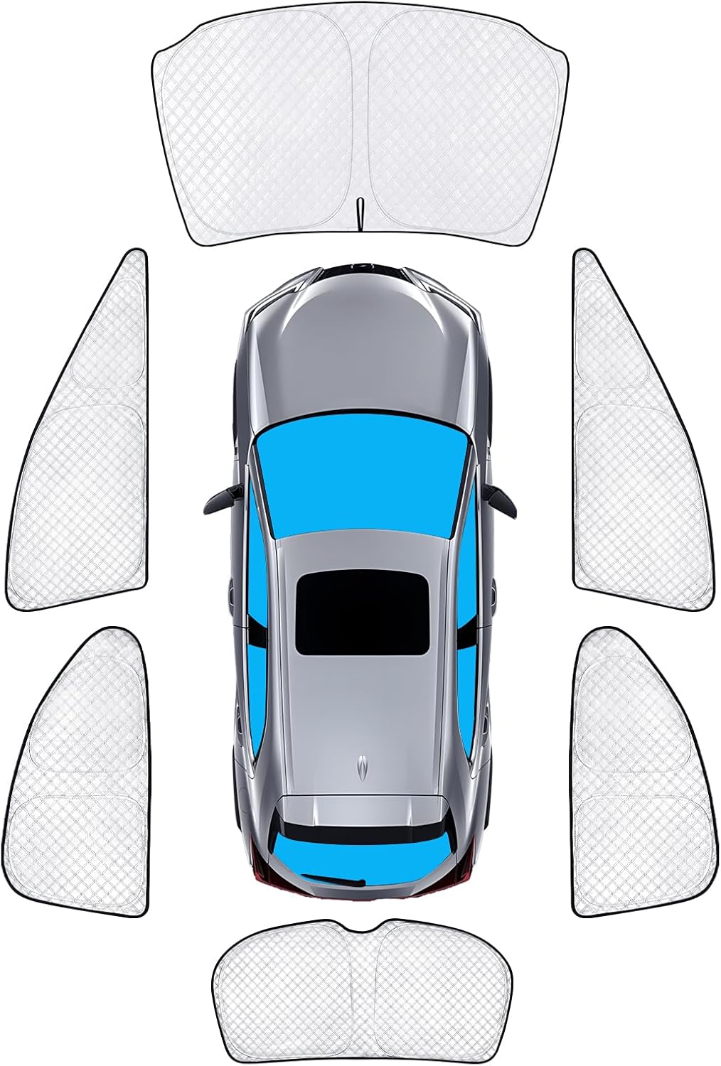 KMF 6pcs Full Window Sun Shades for Lexus UX 2019-2025 Review