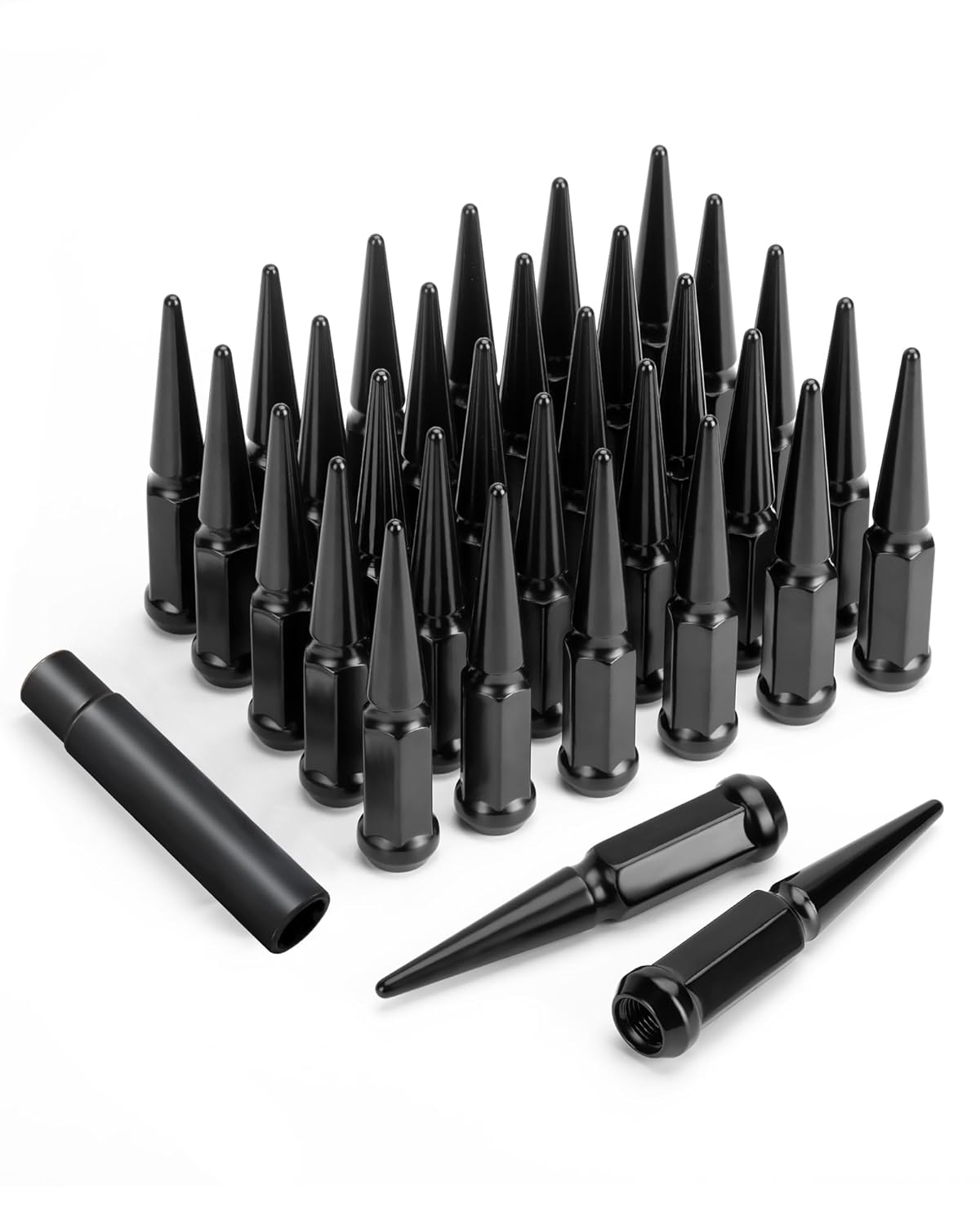 M14x1.5 Spike Lug Nuts for F-ord and G-MC Vehicles - 32PCS