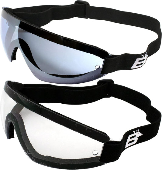 Birdz Skydiving Goggles: Glare-Free Vision