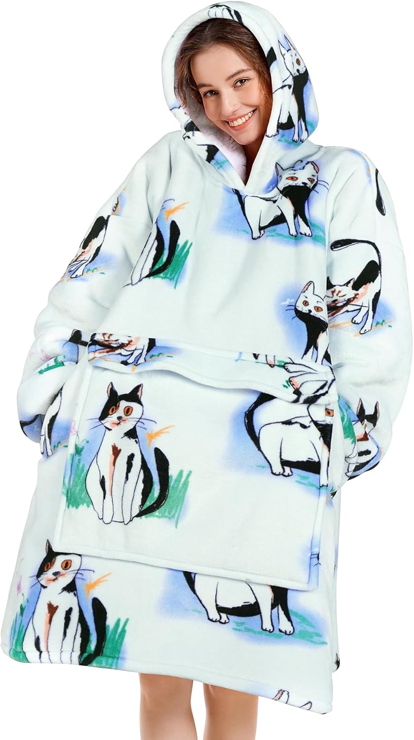 Cozy Oversized Blanket Hoodie for Adults - Perfect Gift Idea