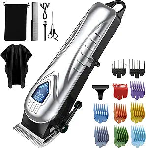 Professional Hair Clippers for Men and Women with LED Display