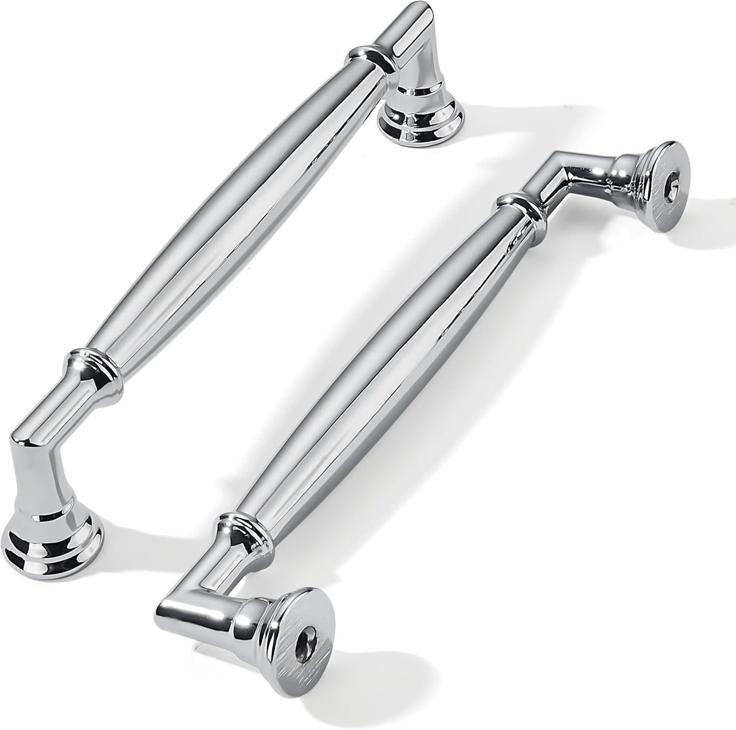Polished Chrome Cabinet Pulls - Heavy Duty 5 Inch Handles