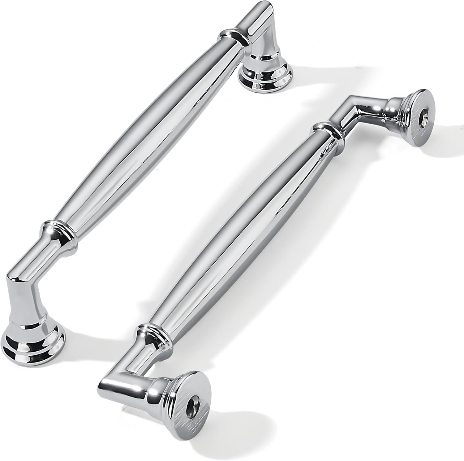 Polished Chrome Cabinet Pulls - Heavy Duty 5 Inch Handles
