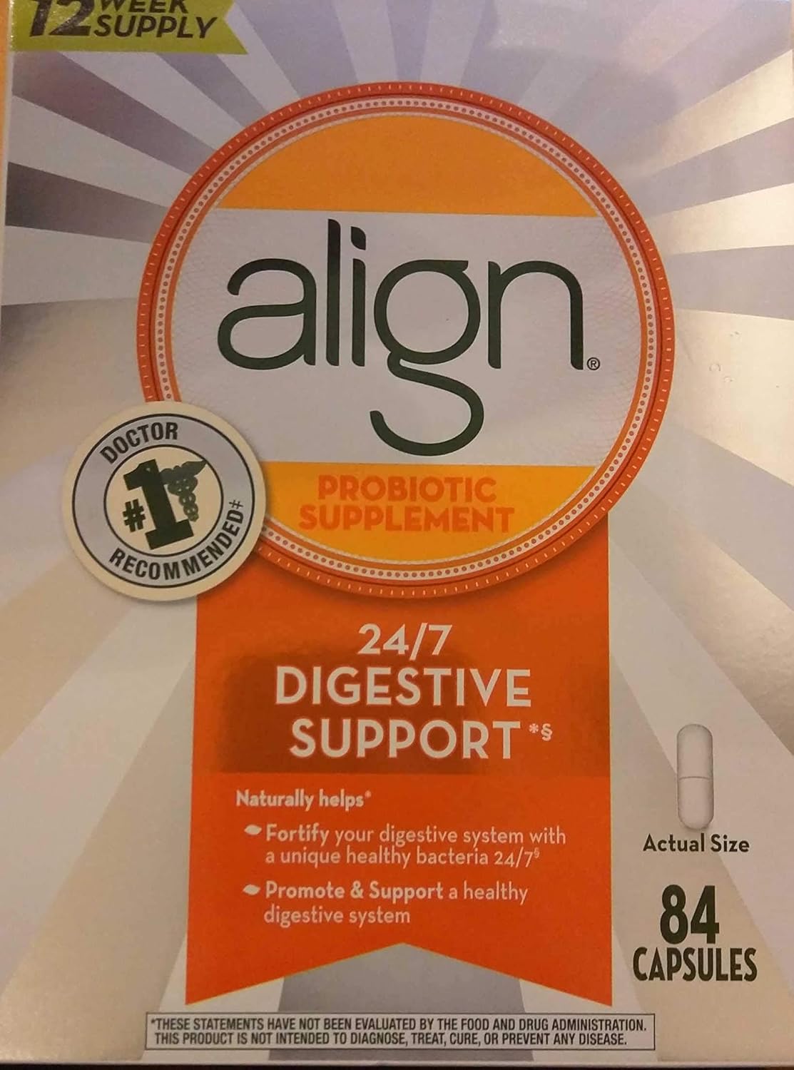 Align Daily Probiotic Supplement Capsules for Digestive Health