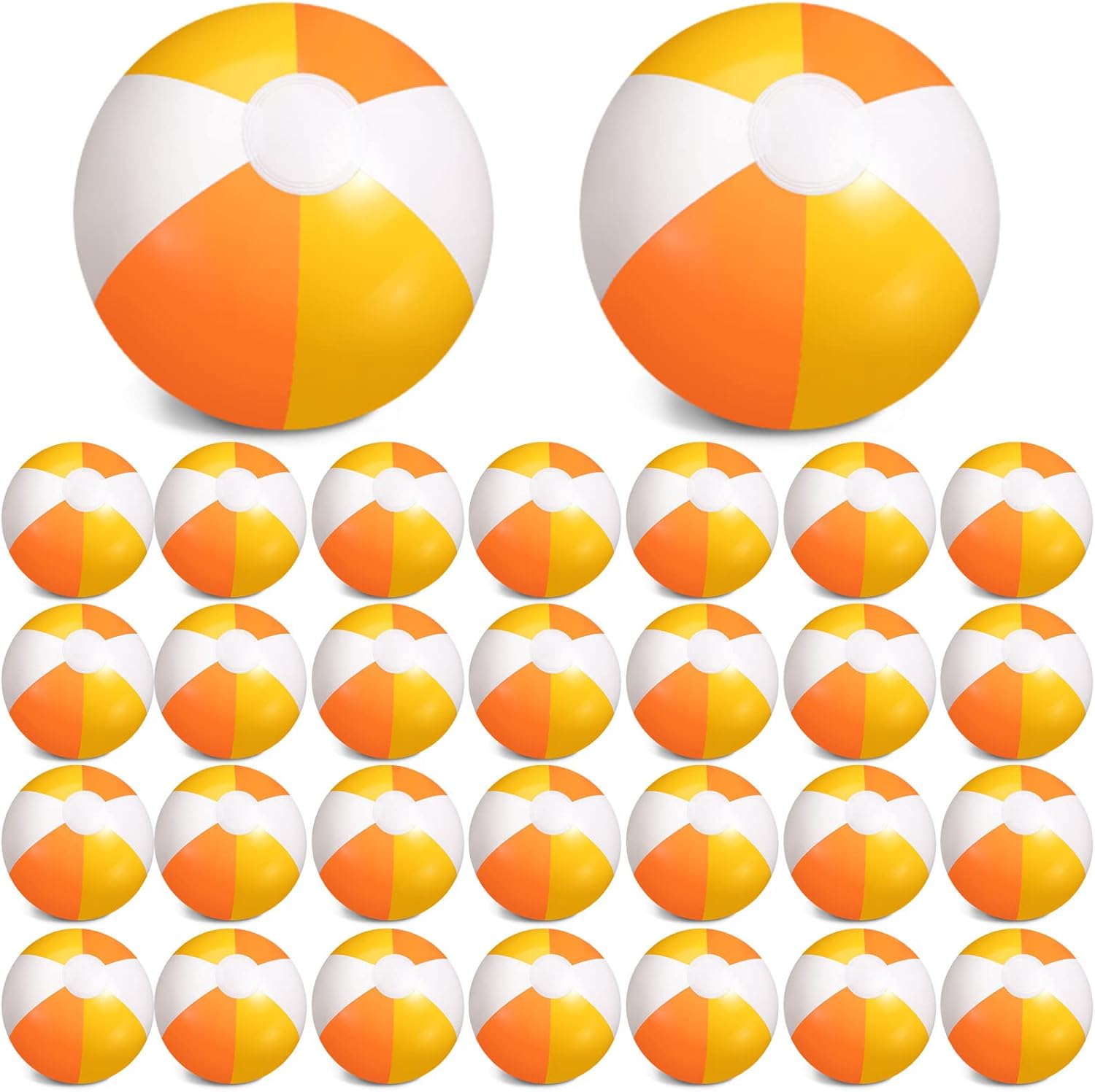 30 Pieces 20 Inch Inflatable Beach Balls for Summer Fun