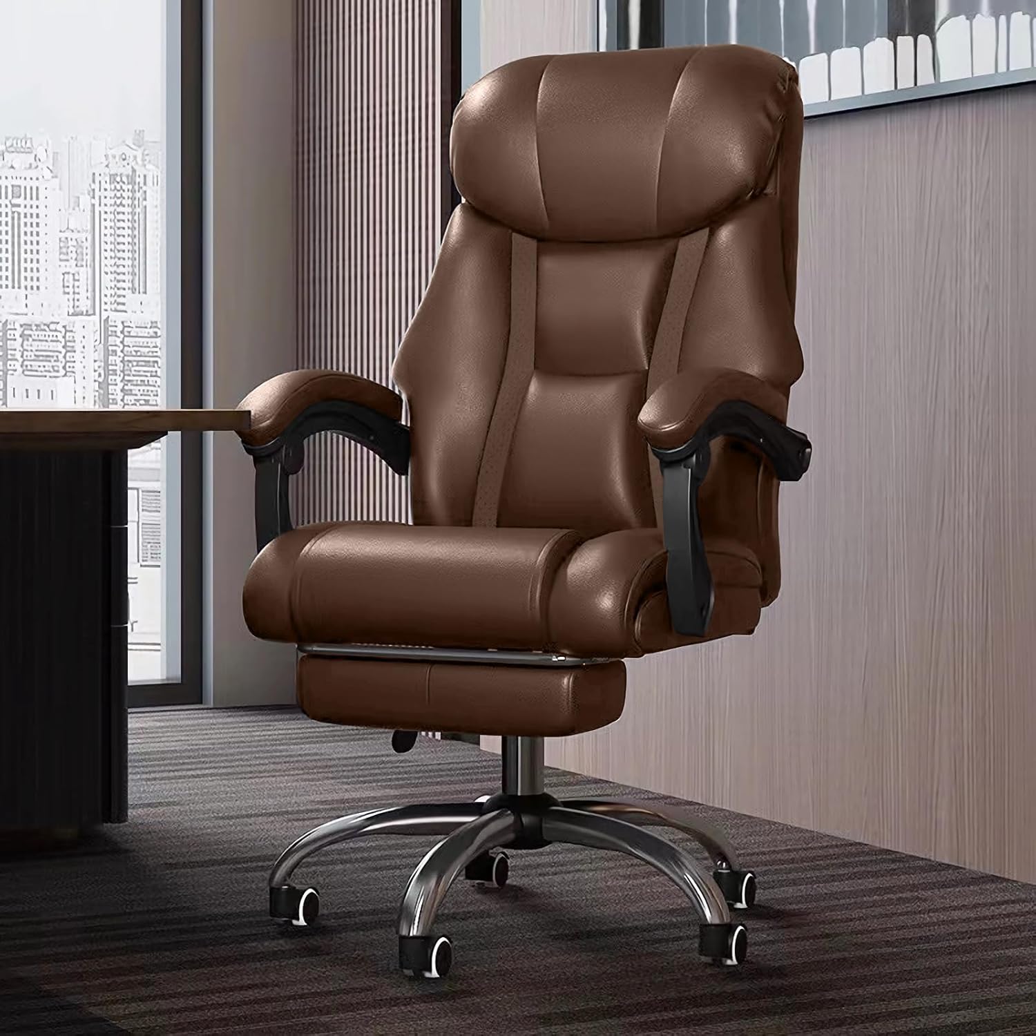 Comfortable Office Chair with Foot Rest for Ergonomic Support